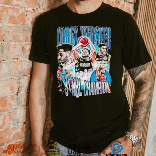 Corey Webster 3x NBL Champion graphic shirt