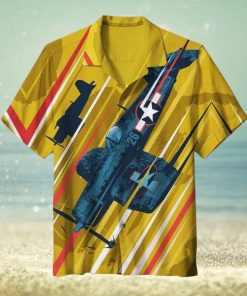 Corsair Airplane America Unisex Hawaiian Shirt