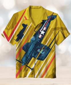 Corsair Airplane America Unisex Hawaiian Shirt