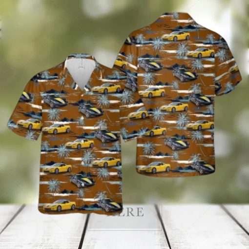 Corvette Z06 GT1 Championship Edition (2009) Aloha Short Sleeve 3D Printed Hawaiian Shirt For Men And Women