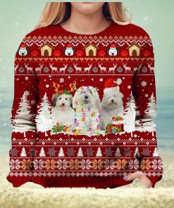 Coton De Tulear Ugly Christmas Holiday Sweater