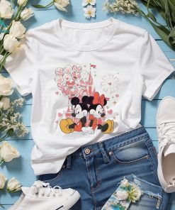 Couple mickey minnie mouse love balloons 2024 shirt