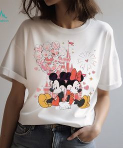 Couple mickey minnie mouse love balloons 2024 shirt