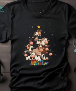 Cow Christmas Tree Classic T Shirt