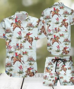 Cowboy Hawaiian Shirt & Short For Men And Women ACo