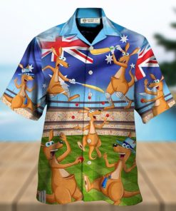 Cricket Kangaroo Play Cricket Funny We Love Cricket Hawaiian Shirt