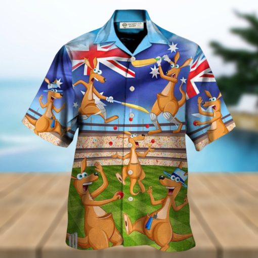 Cricket Kangaroo Play Cricket Funny We Love Cricket Hawaiian Shirt