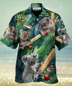 Cricket Koala Funny Lover Cricket And Koala Hawaiian Shirt