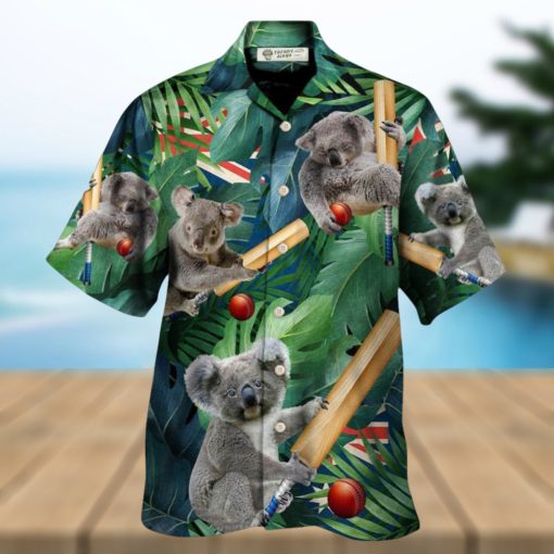 Cricket Koala Funny Lover Cricket And Koala Hawaiian Shirt