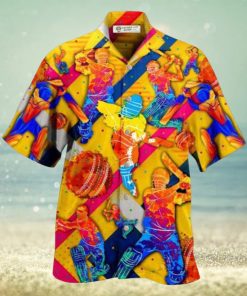 Cricket Life Is Better With Cricket In Blue Hawaiian Shirt