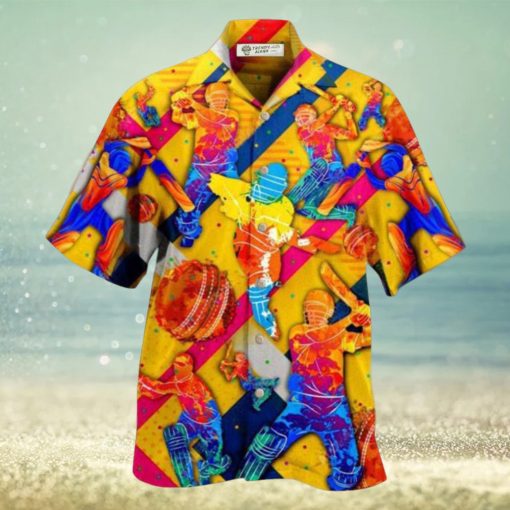 Cricket Life Is Better With Cricket In Blue Hawaiian Shirt