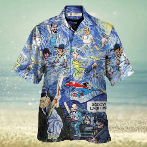 Cricket Sport Funny Play Amazing Starry Night Style Hawaiian Shirt