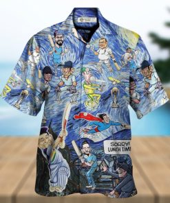 Cricket Sport Funny Play Amazing Starry Night Style Hawaiian Shirt