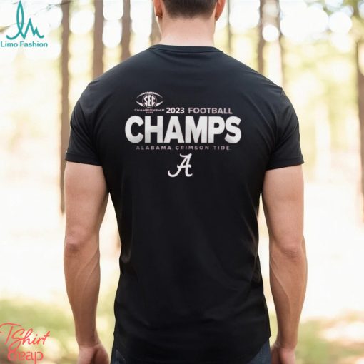 Crimson Alabama Crimson Tide 2023 SEC Football Conference Champions Locker Room Shirt