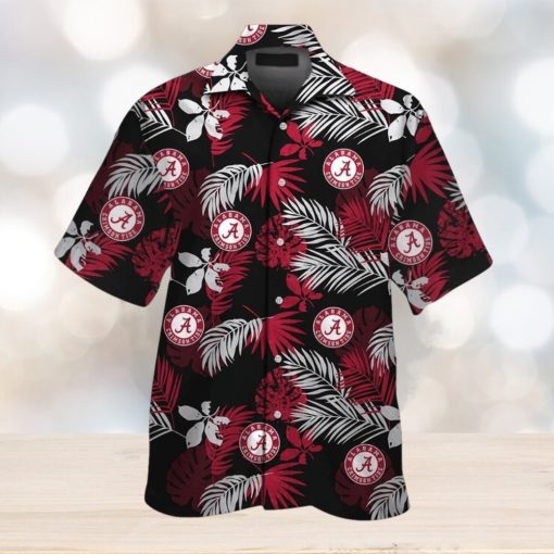 Crimson Tide Alabama Tropical Design Hawaiian Short Sleeve Unique Shirt