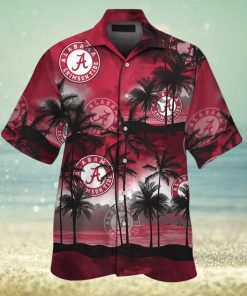 Crimson Tide Alabama Tropical Hawaiian Elegance Short Sleeve Shirt Design