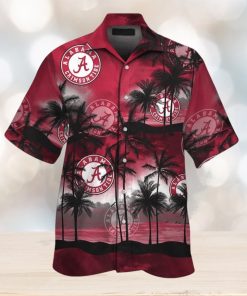 Crimson Tide Alabama Tropical Hawaiian Elegance Short Sleeve Shirt Design