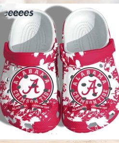 Crimson Tide Logo Pattern Clogs