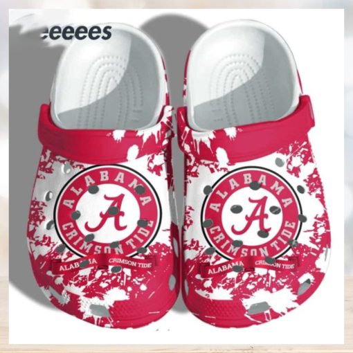 Crimson Tide Logo Pattern Clogs