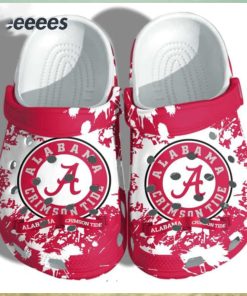 Crimson Tide Logo Pattern Clogs