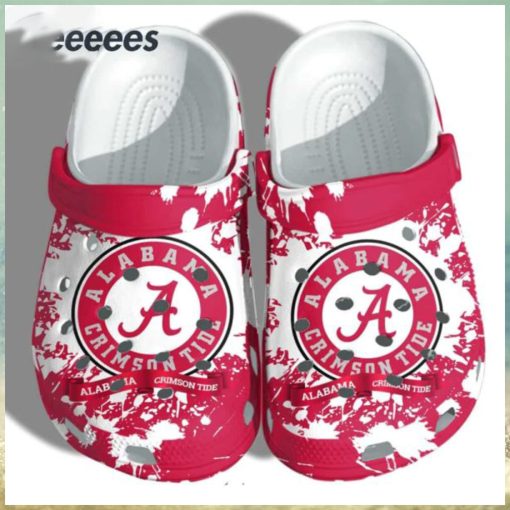 Crimson Tide Logo Pattern Clogs