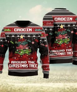 Crocin Around The Christmas Tree Funny Ugly Wool Sweater