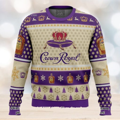 Crown Royal Whiskey Woolen Christmas Ugly Sweater