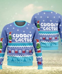 Cuddly as a Cactus Grinch Ugly Christmas Sweater