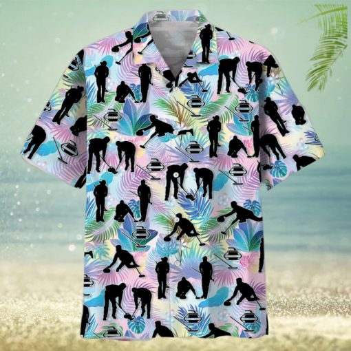 Curling Tropical Hawaiian Shirt