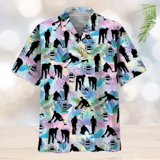 Curling Tropical Hawaiian Shirt