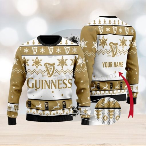 Custom Guinness Christmas Sweater EST 1759 Logo Guinness Beer Gift