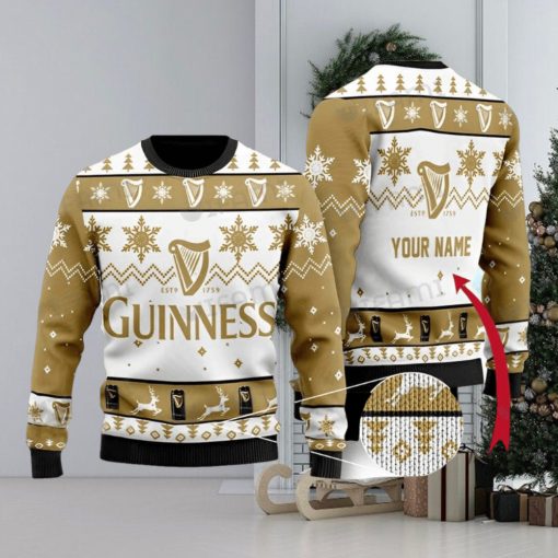 Custom Guinness Christmas Sweater EST 1759 Logo Guinness Beer Gift