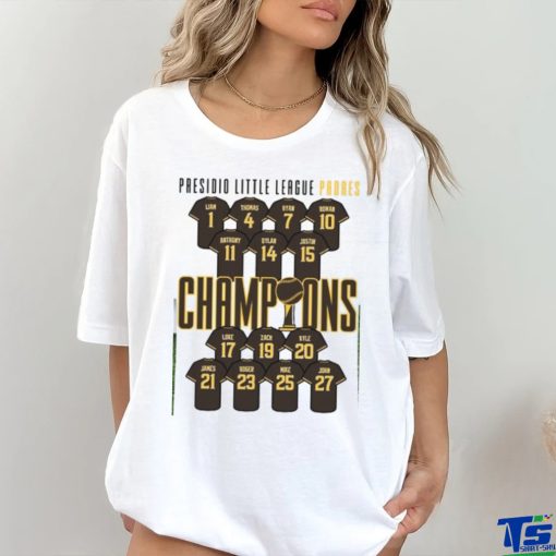 Custom Little League Champions T Shirt