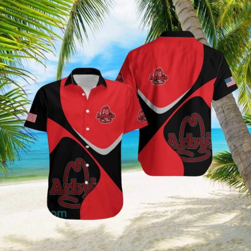 Custom Name Arby’s Brands Hawaiian Shirt Handmade Logo 3D Hawaiian Shirt For Summer