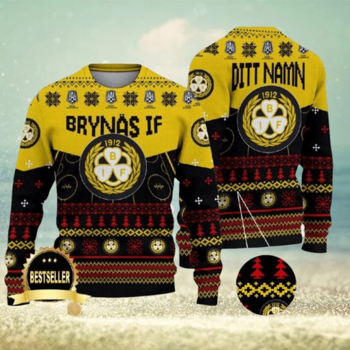 Custom Name Brynas IF Ugly Christmas Sweater New Logo Gift For Men And Women Fans