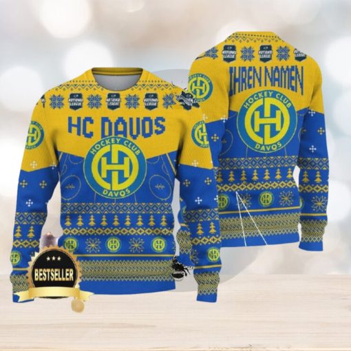 Custom Name HC Davos Ugly Christmas Sweater New Logo Gift For Men And Women Fans
