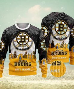 Custom Name NHL Boston Bruins Special Christmas Sweater Jumper
