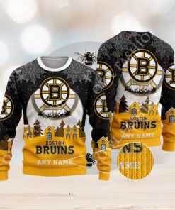 Custom Name NHL Boston Bruins Special Christmas Sweater Jumper