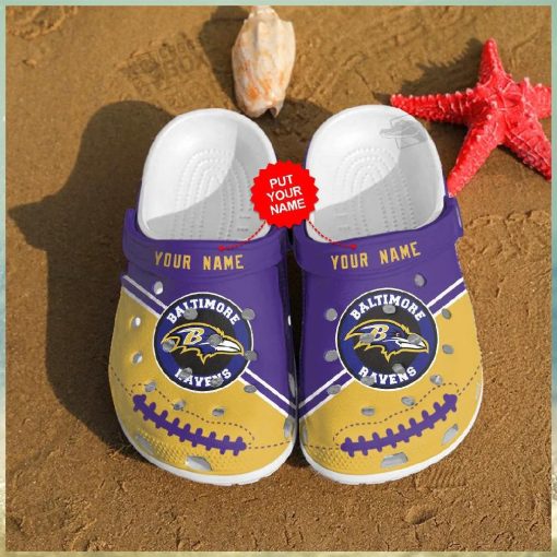 Custom Name Ravens Revolution Clogs Crocs