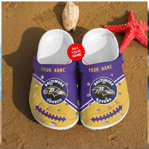 Custom Name Ravens Revolution Clogs Crocs