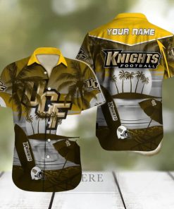 Custom Name UCF Knights NCAA Unique Logo All Over Print Hawaiian Shirt Gift For Fans