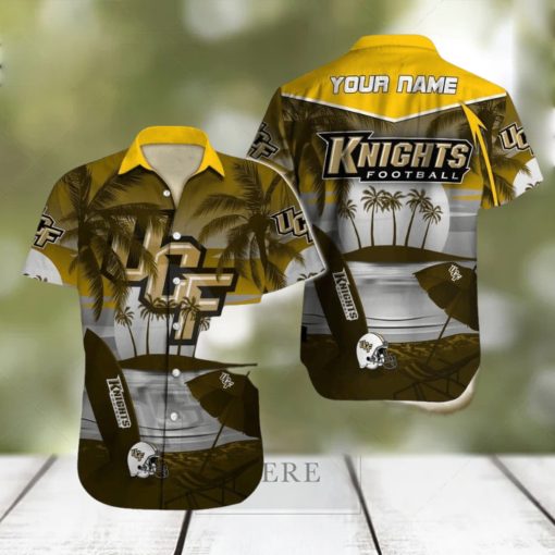 Custom Name UCF Knights NCAA Unique Logo All Over Print Hawaiian Shirt Gift For Fans