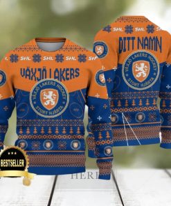 Custom Name Vaxjo Lakers Ugly Christmas Sweater New Logo Gift For Men And Women Fans