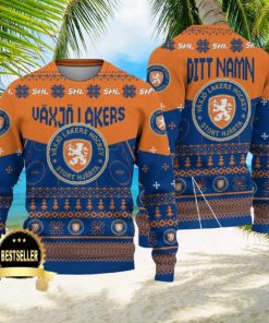 Custom Name Vaxjo Lakers Ugly Christmas Sweater New Logo Gift For Men And Women Fans