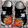 Personalized Name Number Basketball Crocs Clogs