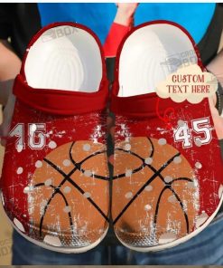 Custom Number Basketball Crocs