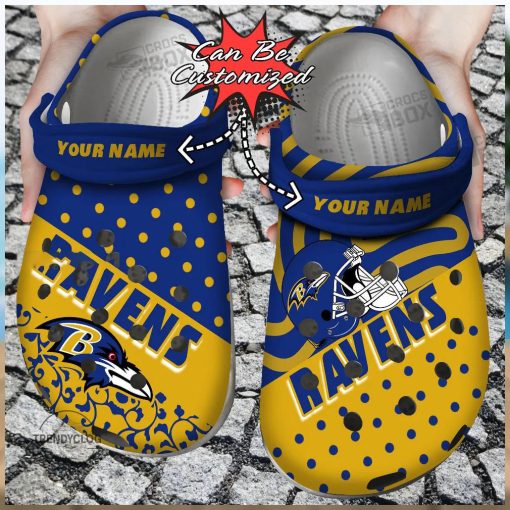 Custom Ravens Pride Crocs Clogs