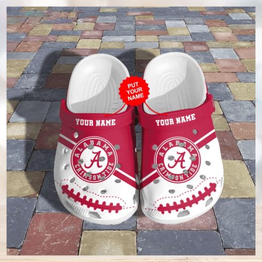 Customized Alabama Crimson Tide NCAA Crocs Slippers