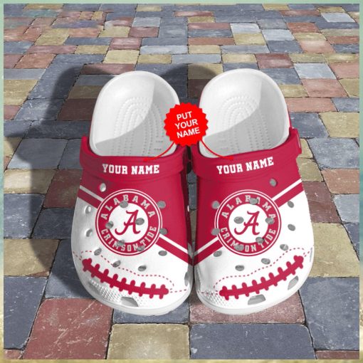 Customized Alabama Crimson Tide NCAA Crocs Slippers