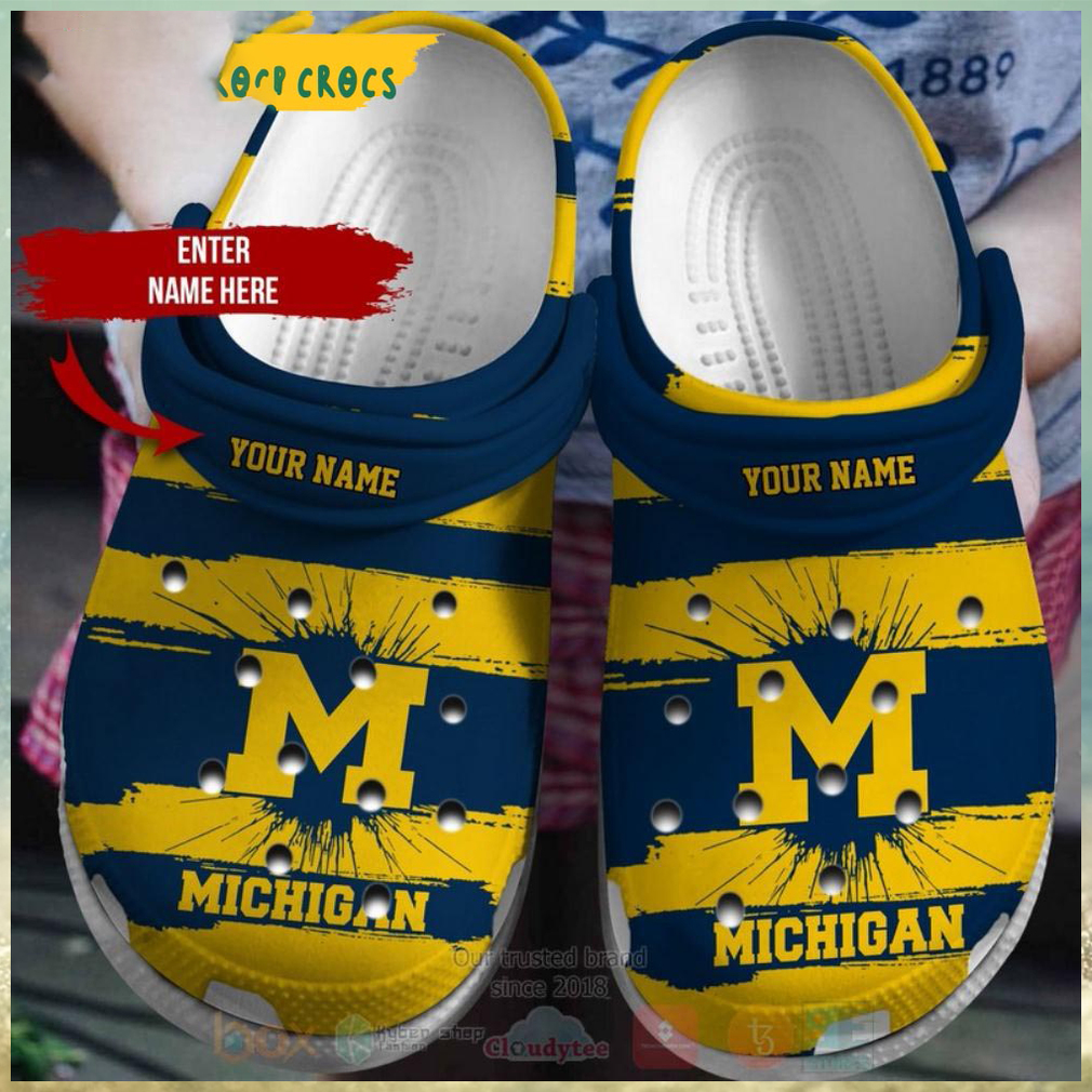 Customized Michigan Wolverines Football Ncaa Crocs Customized Michigan Wolverines Football Ncaa Crocs